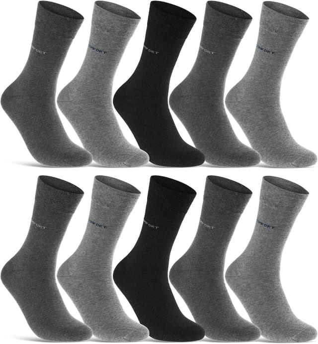 Detalle 2 de sockenkauf24 Comfort Socken 10 Paar ohne Naht