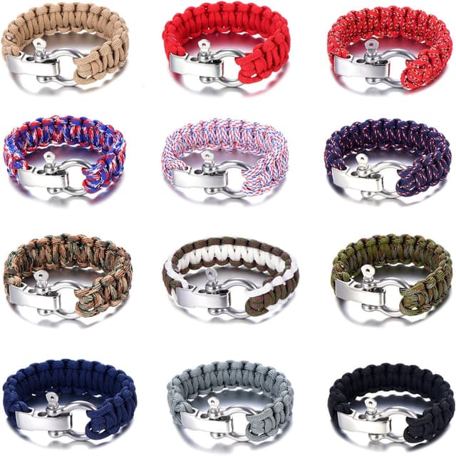 Thumbnail 5 de DonDon Uomo Bracciale Paracord Sopravvivenza