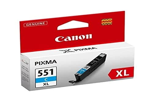 Detalle de Canon CLI-551C XL Cartucho de Tinta Original - Cyan 💙