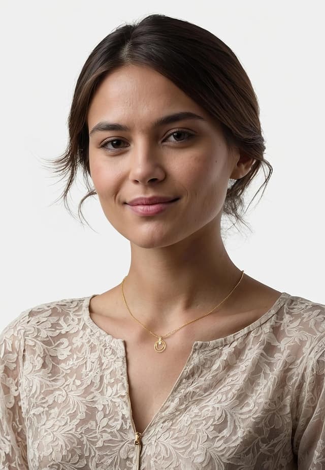 Detalle 2 de Sofia Milani Damen-Halskette aus 925 Silber mit Zirkonia, Kreise-Anhänger