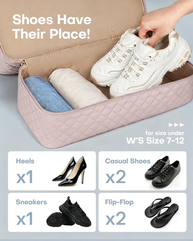 Detalle 2 de HOTOR Women’s Lightweight Travel Holdall Bag with Shoe Compartment & Toiletry Pouch (Pink) – 34 x 45 x 20 cm