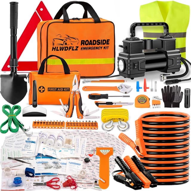 Detalle de HLWDFLZ Car Emergency Kit 12V 250 PSI