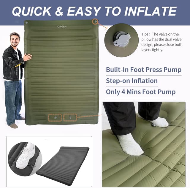 Thumbnail 4 de Origem Double Self Inflating Camping Sleeping Mat