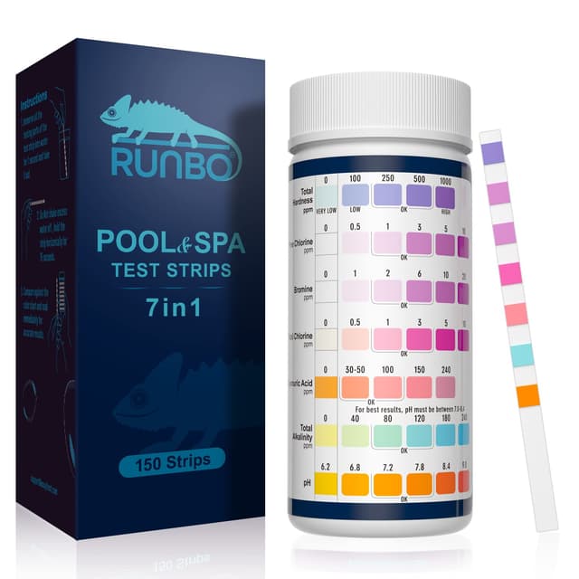 Imagen de RUNBO 7 in 1 Hot Tub Test Strips 150 pack en OfertitasTOP
