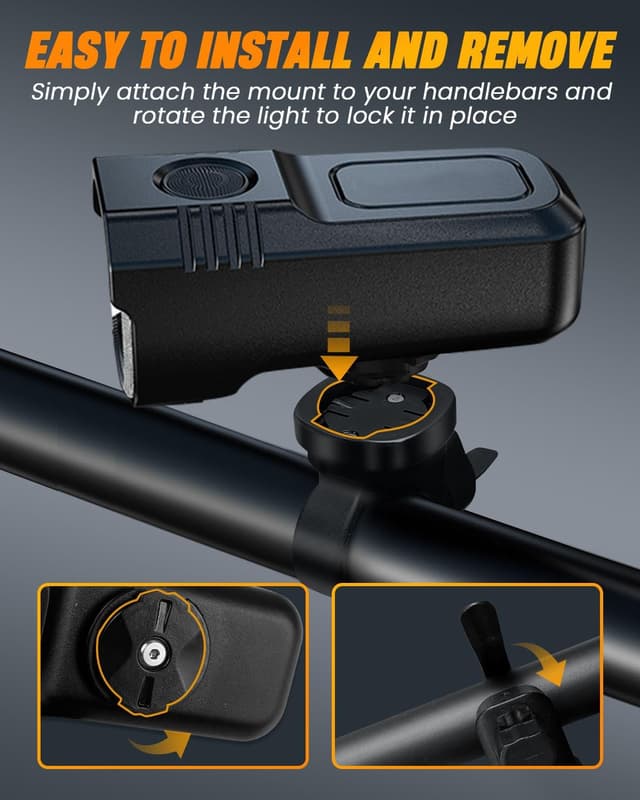 Thumbnail 4 de 2025 Upgrade Super Bright Bike Lights USB Rechargeable