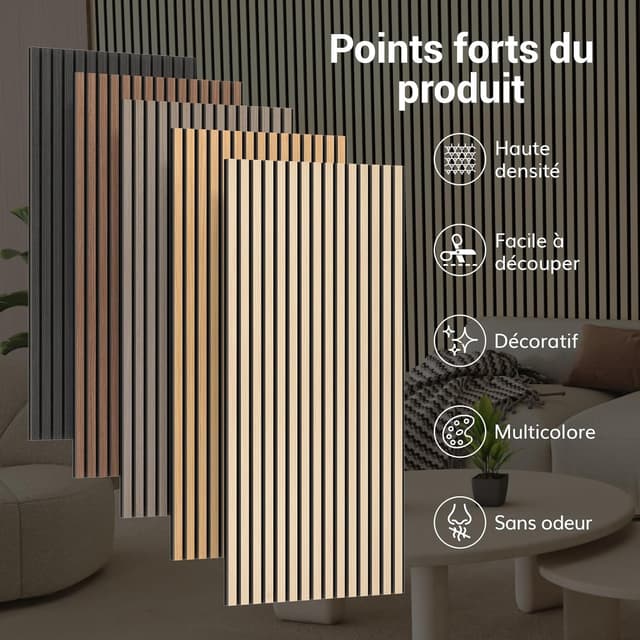 Detalle 1 de TONOR panneaux acoustiques 120 x 60