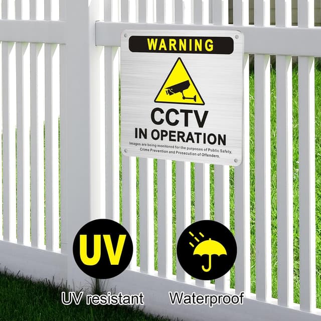 Detalle 2 de CCTV warning sign 15cm x 15cm sticker