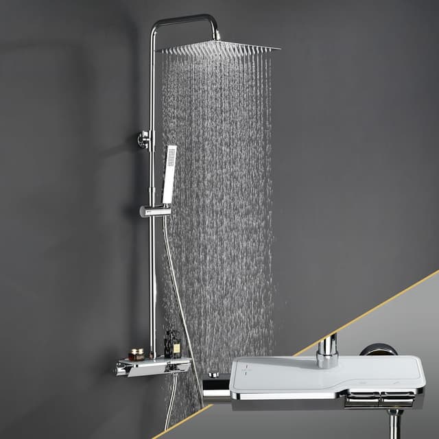 Imagen de Görbach Regendusche Duschset 300 mm Kopfbrause en OfertitasTOP