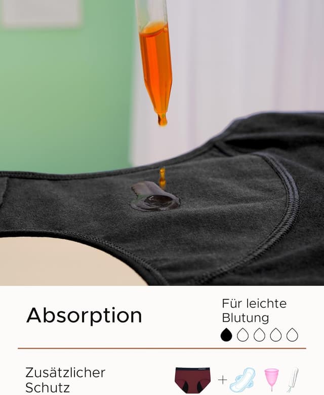 Detalle de INNERSY lot de 3 culottes menstruelles coton (anti-fuite) shorty femme lavables
