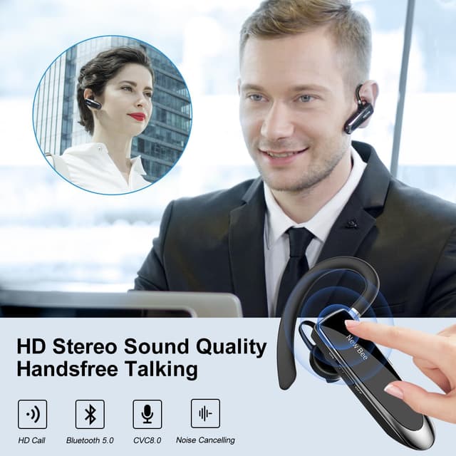 Thumbnail 5 de New Bee Handsfree Bluetooth Earpiece 60 Days Standby