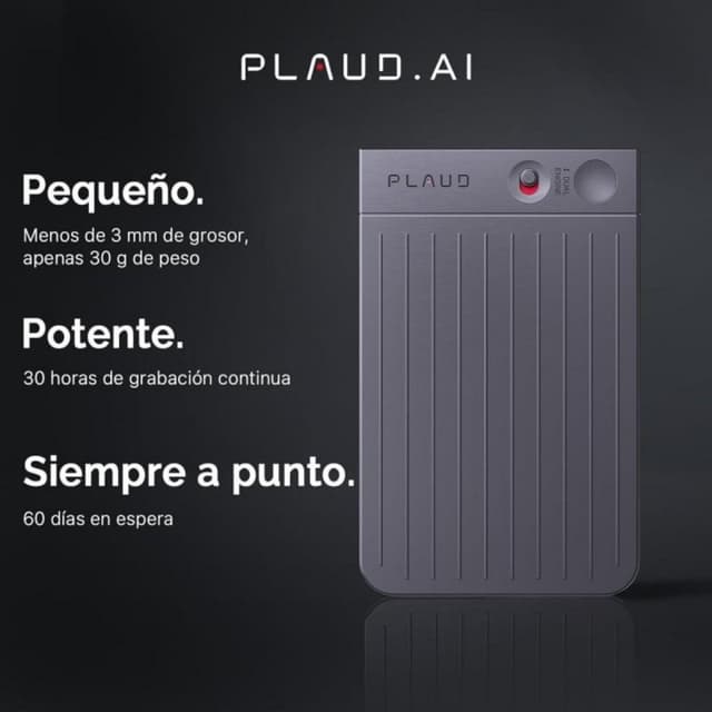 Detalle 2 de Plaud Note 64 GB — grabadora de voz con IA