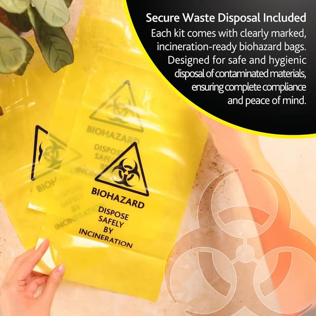 Thumbnail 5 de Reliance Medical Biohazard Clean-Up Kit 2-Pack