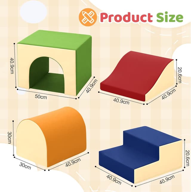 Thumbnail 6 de GeerWest Parcours motricité bébé 4 pièces