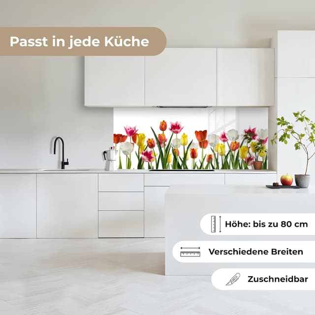 Detalle 2 de KitchenYeah Rückwand Küche 80x200 cm – selbstklebender Rückwandschutz mit Spritzschutz-Funktion