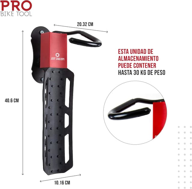 Thumbnail 2 de PRO BIKE TOOL Soporte de pared giratorio para bicicleta 🚲 (2 unidades)