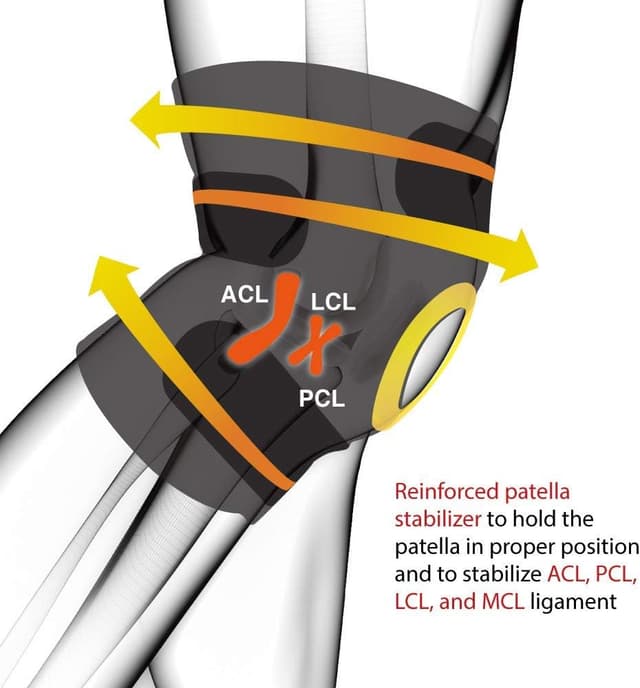 Detalle de Bracoo KS10 ginocchiera ortopedica regolabile in neoprene per sport e uso quotidiano