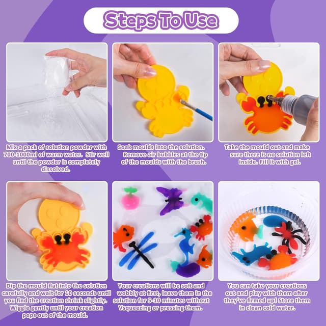 Thumbnail 1 de Magico acqua gel perla sensoriale kit 3D 12 pezzi