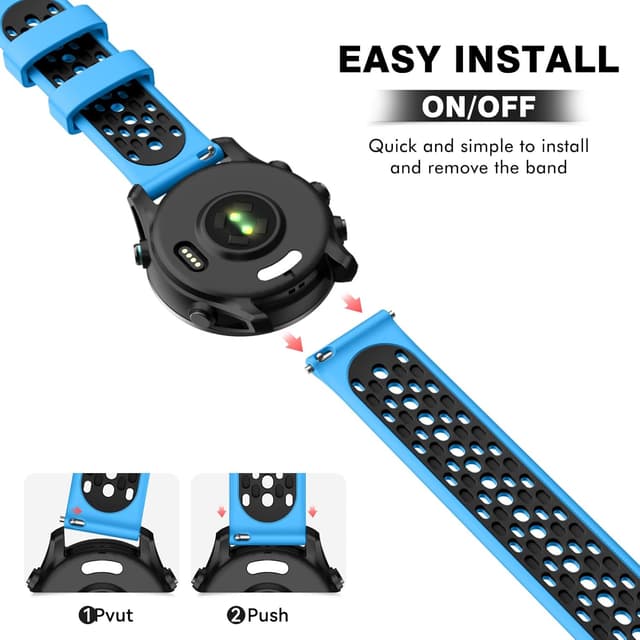 Detalle 1 de 22mm silicone watch strap for OVERSTEP