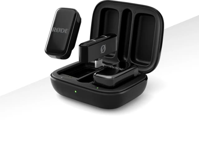 Detalle de Rode Wireless Micro Schwarz USB-C – 2 Sender mit Mikrofon für mobiles Filmen per USB-C