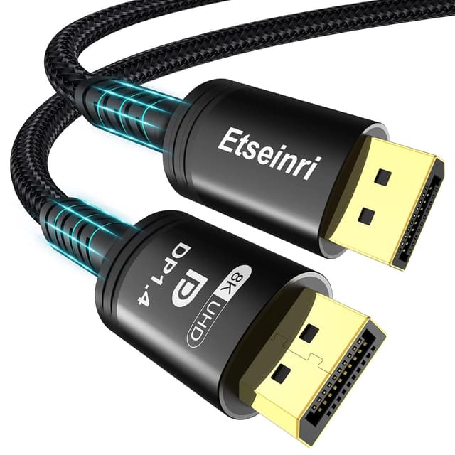 Detalle de Etseinri Cavo DisplayPort 2M 32,4 Gbps