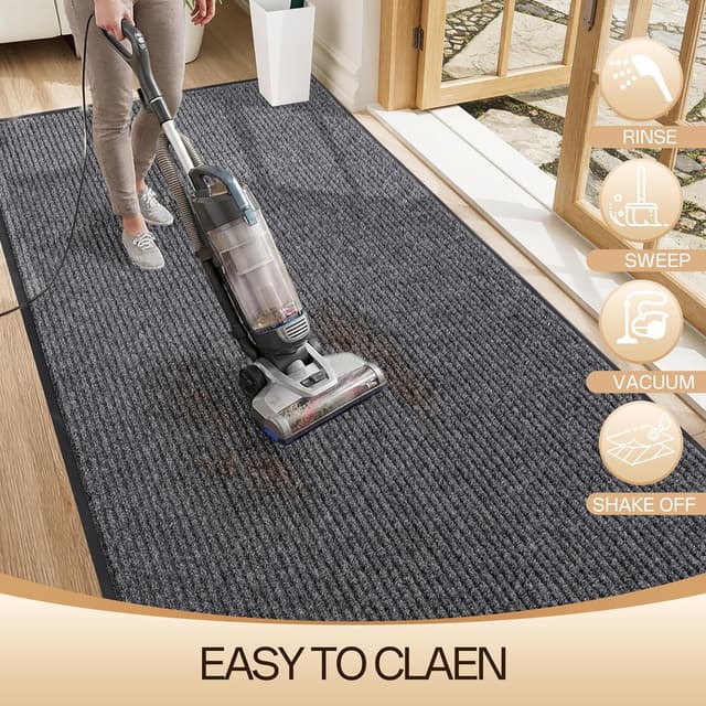 Detalle de Amyracel All-Season Front Door Mat (36" x 48") — Waterproof, Heavy-Duty Entrance Doormat