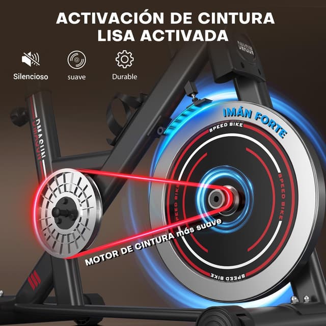 Detalle 2 de DMASUN Bicicleta Estática 160 kg