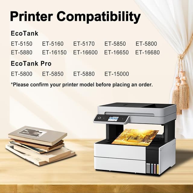 Detalle 2 de Miss Deer 113 inchiostro compatibile per Epson EcoTank (multipack) per ET-5150, ET-5170, ET-5800 Pro e altri