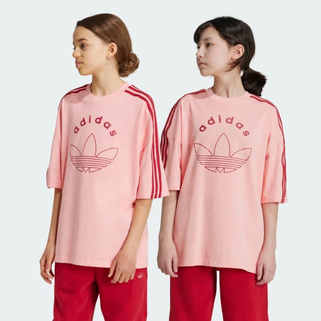 Detalle de Adidas Camiseta Graphic Rosa adolescentes