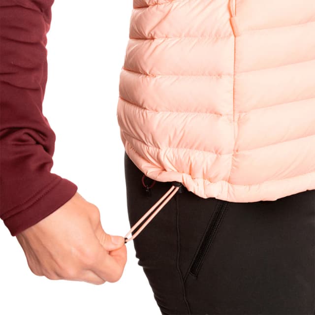 Detalle 2 de Trangoworld Saloria DC: chaleco de mujer ligero, entallado y repelente al agua