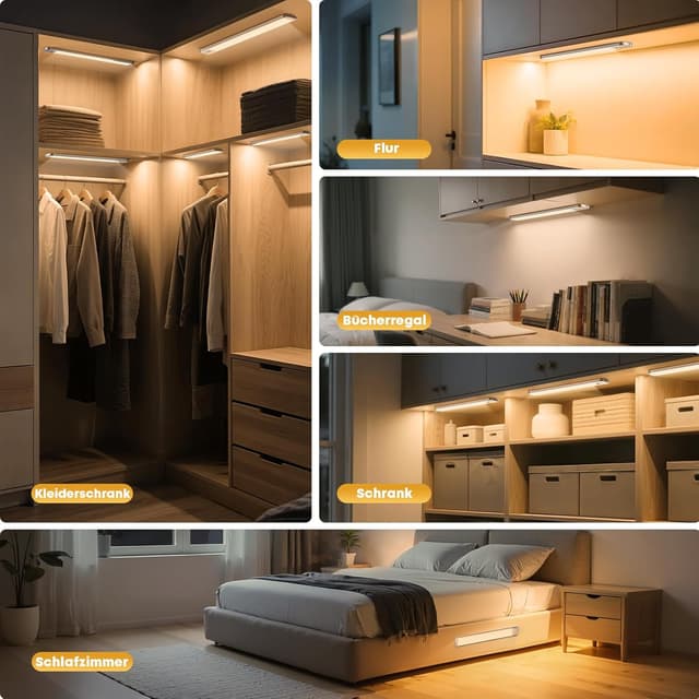 Thumbnail 6 de TANSOOL+ Schrankbeleuchtung LED 21 cm mit Bewegungsmelder