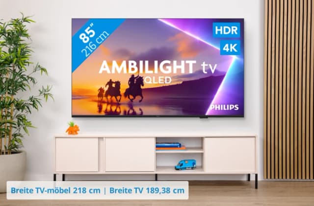 Thumbnail 19 de Philips Ambilight 85 Zoll PUS8500 QLED 4K (2025) Set mit JBL Bar 300 M2 Schwarz