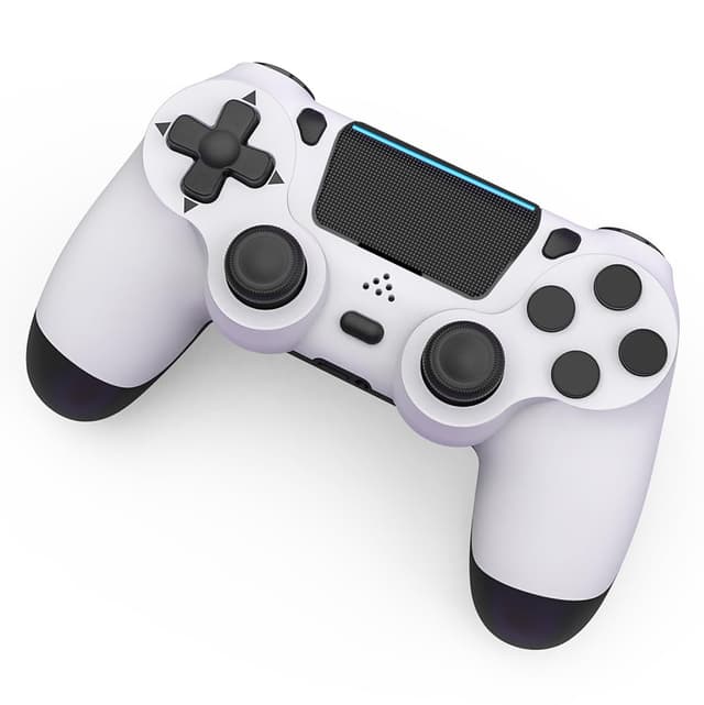 Detalle de MOVONE Wireless Dual Vibration Controller (PS4/PS4 Slim/PS4 Pro, black) with Touch Pad & 3.5mm Audio Jack