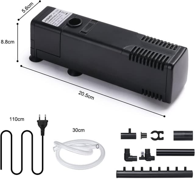 Detalle de Filtre intérieur flintronic 22 W, 1000 L/h pour aquarium jusqu’à 250 L (filtre/pompe à oxygène)