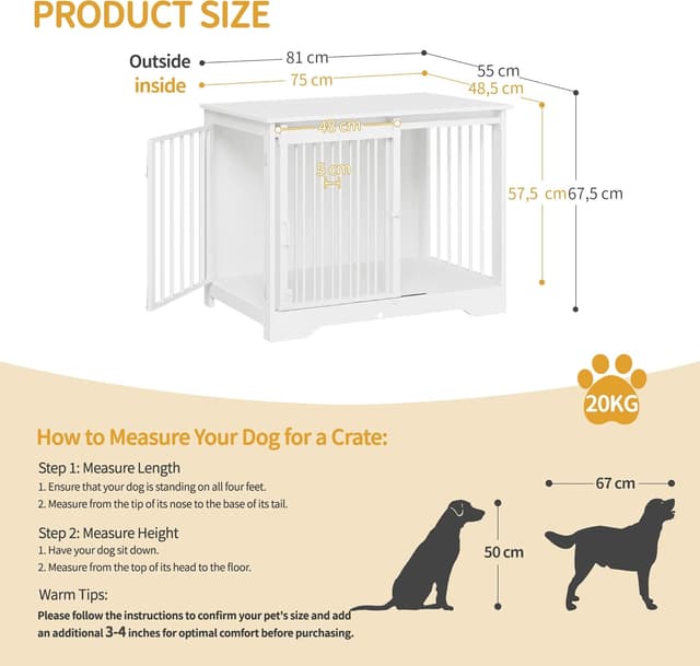 Thumbnail 1 de Hzuaneri DFC83613W jaula para perros 81 cm