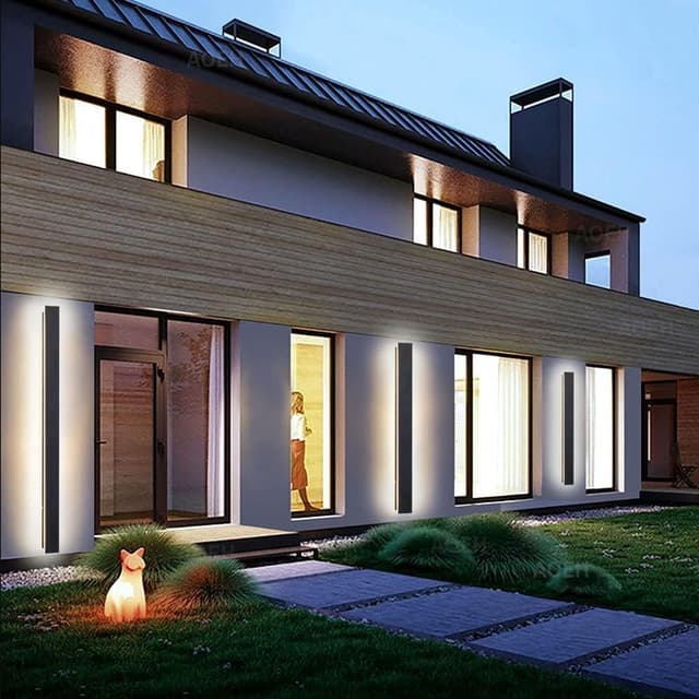 Detalle de Outdoor LED wall light 12W IP65, 30cm