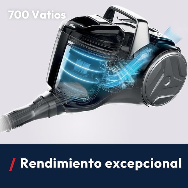 Detalle 2 de Hoover HP1 Aspirador Compacto Sin Bolsa, Ligero y Multisuperficie 🧹