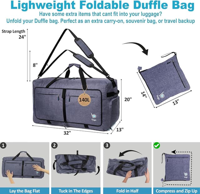 Detalle de Bago 140L holdall bag for travel