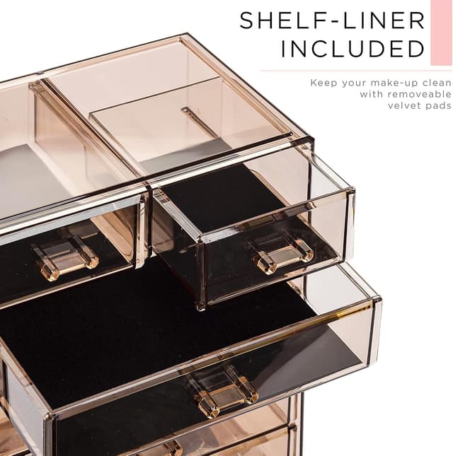 Detalle 2 de Sorbus Acrylic Makeup Organizer Set 6-drawer
