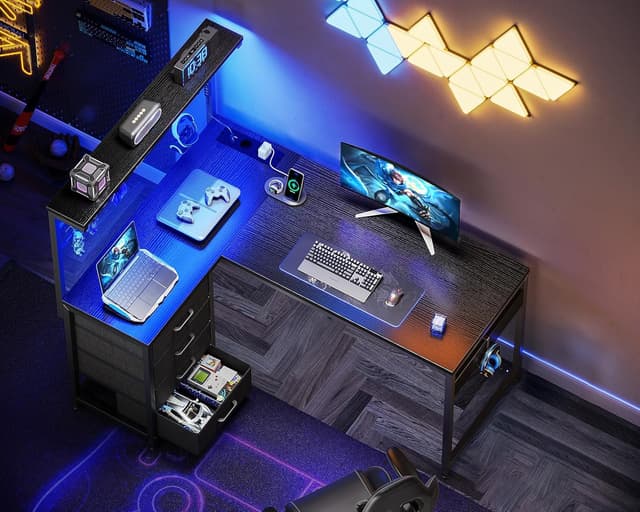 Detalle 2 de Coleshome Escritorio Gaming 130 x 100 cm