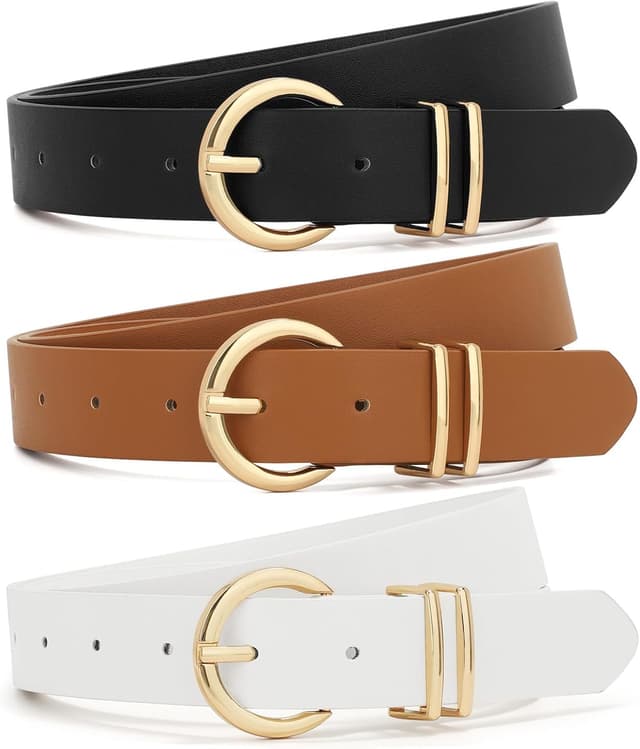 Thumbnail 6 de XZQTIVE 3 Pack Women Leather Belts 1.1in