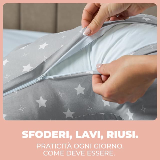 Thumbnail 5 de Flowen Cuscino Allattamento Ciambella 1 🎀