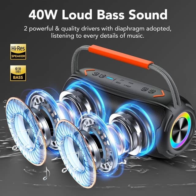 Detalle 2 de Tragbarer Lautsprecher 40W ⚡