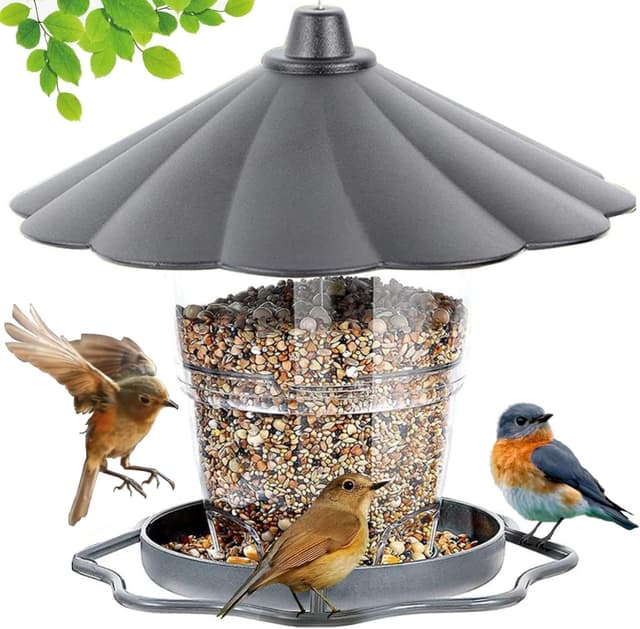 Detalle de WLLKOO Bird Feeder adjustable hanging feeder 🎣