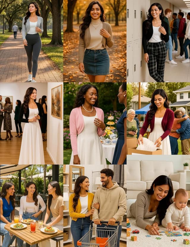 Detalle 2 de McVanedy Women’s Soft Knit Bolero Cardigan (Open-Front, V-Neck), Sizes S–XL