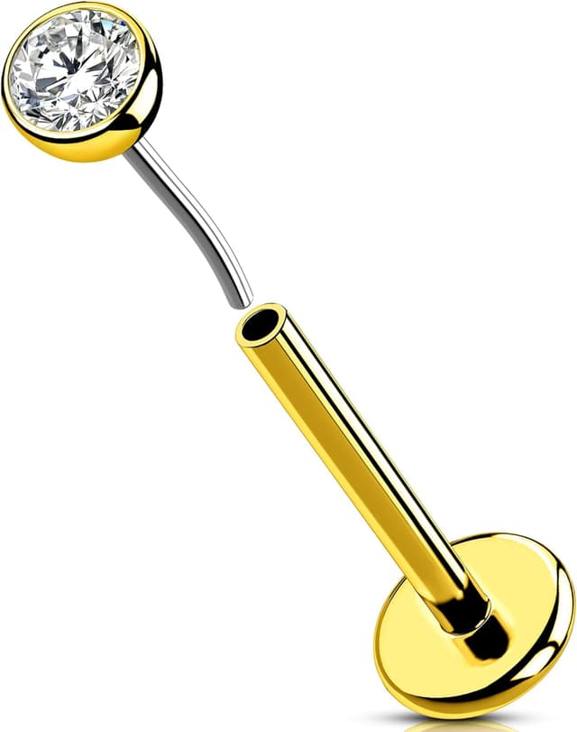 Thumbnail 6 de OUFER Labret Titane 18G 5–12 mm labret piercing