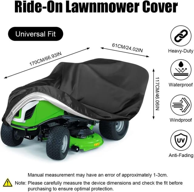 Detalle 2 de Housse tondeuse gazon AOOWU 210D 170 x 61