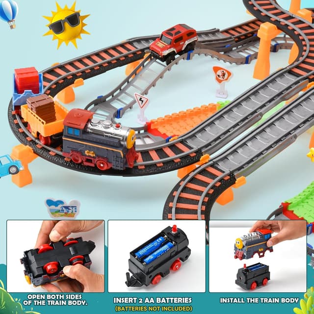 Thumbnail 3 de LTFIOON Trenino Elettrico 215 pezzi 🚂