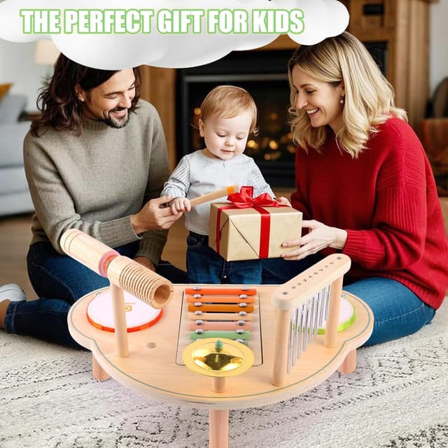 Thumbnail 6 de Asweets Holz Kindertrommel Set 3–7 Jahre