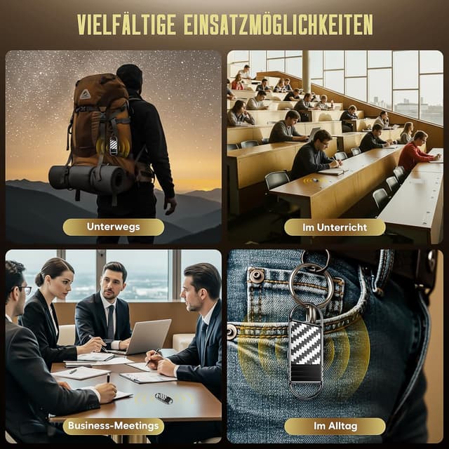 Thumbnail 5 de 128GB Digitales Diktiergerät 9600 Std. Aufnahme