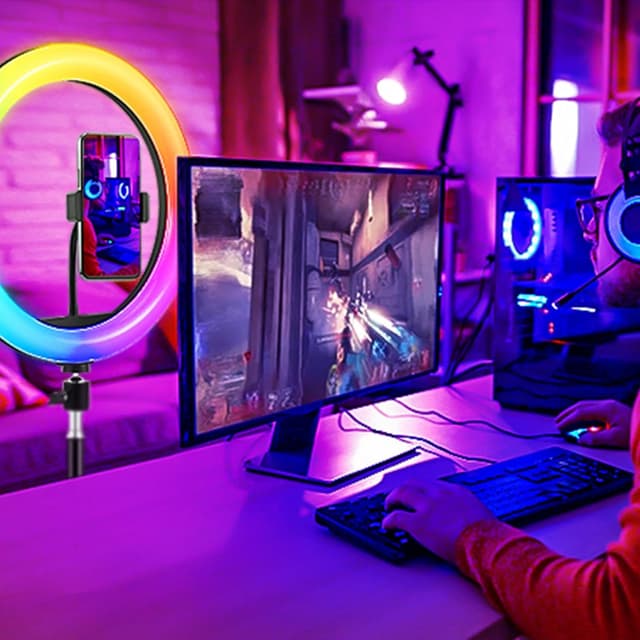 Thumbnail 6 de GerTong 11.5" Ring Light 40 RGB Modes, 13 Brightness 🎥